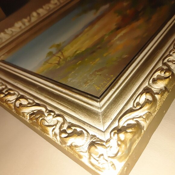 Vintage Framed Landscape Oil Painting Nature Signed - Picture 11 of 16